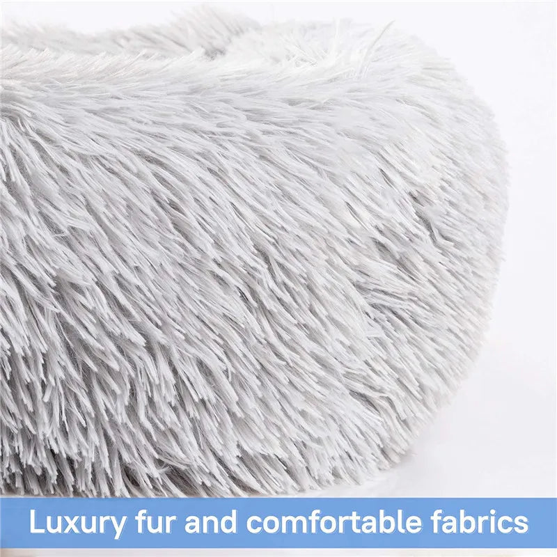 Luxury Dog Bed Square Dog Beds Long Plush Dog Mat Beds for Small Medium Large Dogs Supplies Pet Dog Calming Bed Washable Kennel