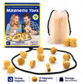 Fidget Magnetic Chess & Strategy Game for 2-4 Players Includes 20 Strong Magnets Portable Carry Bag & Integrated Rope Closure Perfect for Family Game Nights Set Game for All Ages Fun Tabletop Toy Parent-Child Interactive Kid