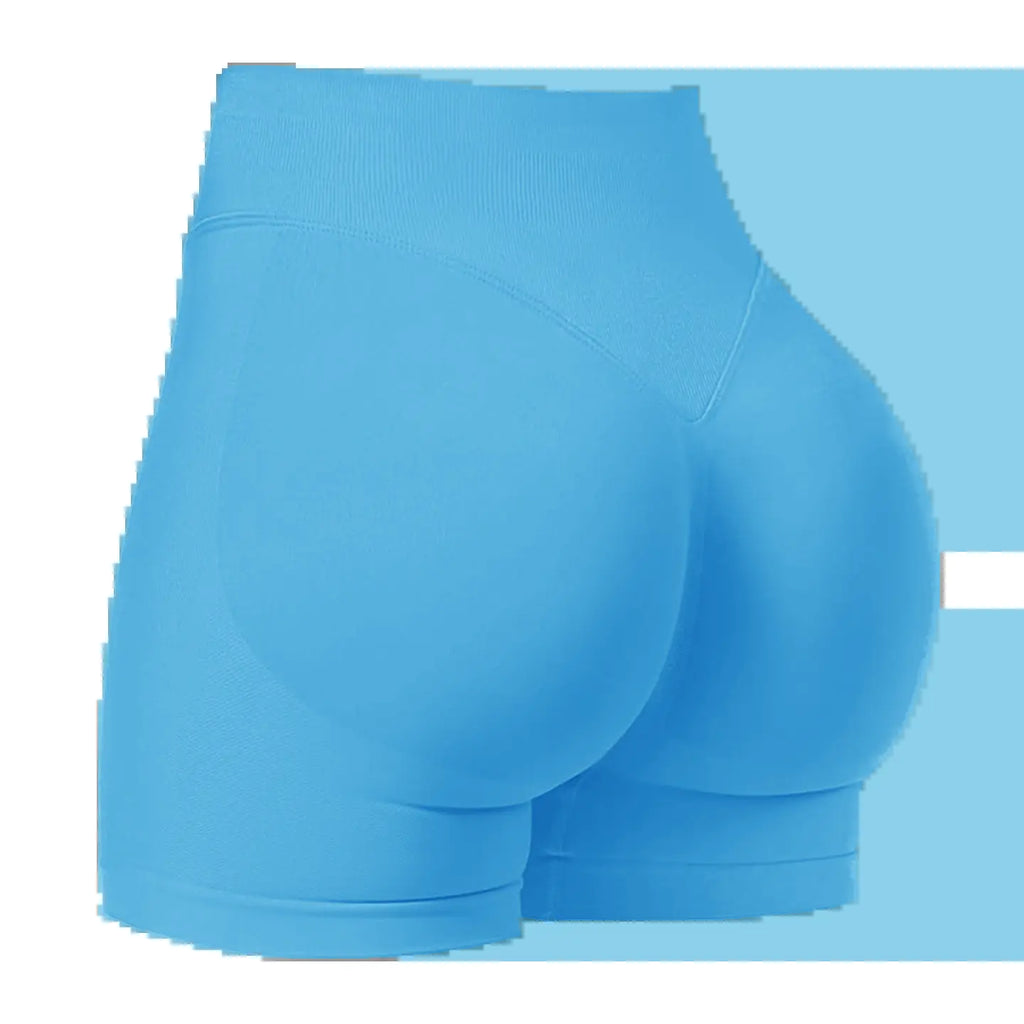 6-Pieces High Waist Tummy Control Side-Ribbed Butt-Lifting Seamless Shorts, Lightweighted Summer Shorts, Stretchy Womenswear Bottom Mothersdaygift，#Summervibes